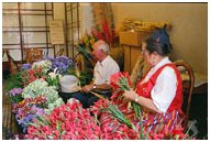 preparazione dei fiori a Funchal