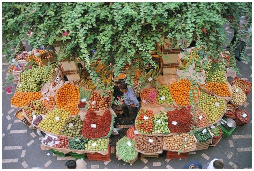 mercato della frutta a Funchal